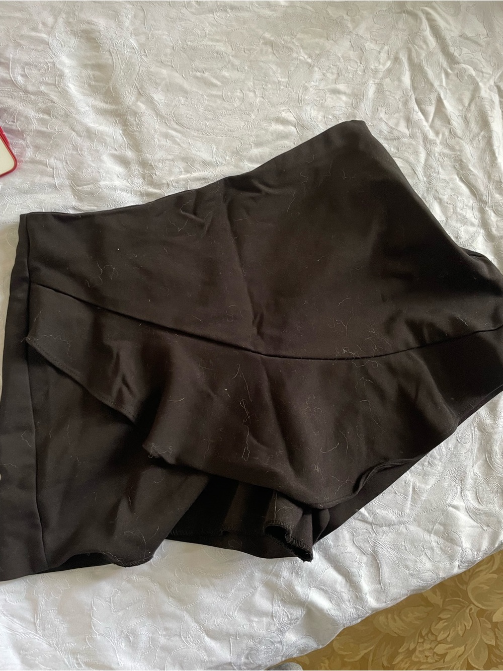 Zara Black Women's Ruffle Skort Shorts